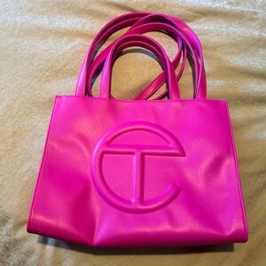 Telfar Shmedium Pink Azalea Shopping Bag